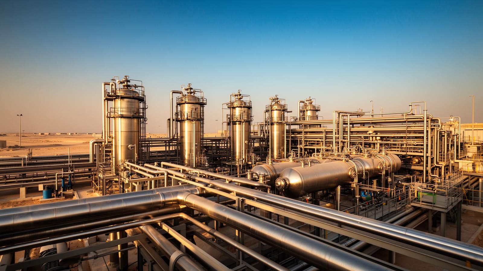 Industrial water treatment plant in the Persian Gulf