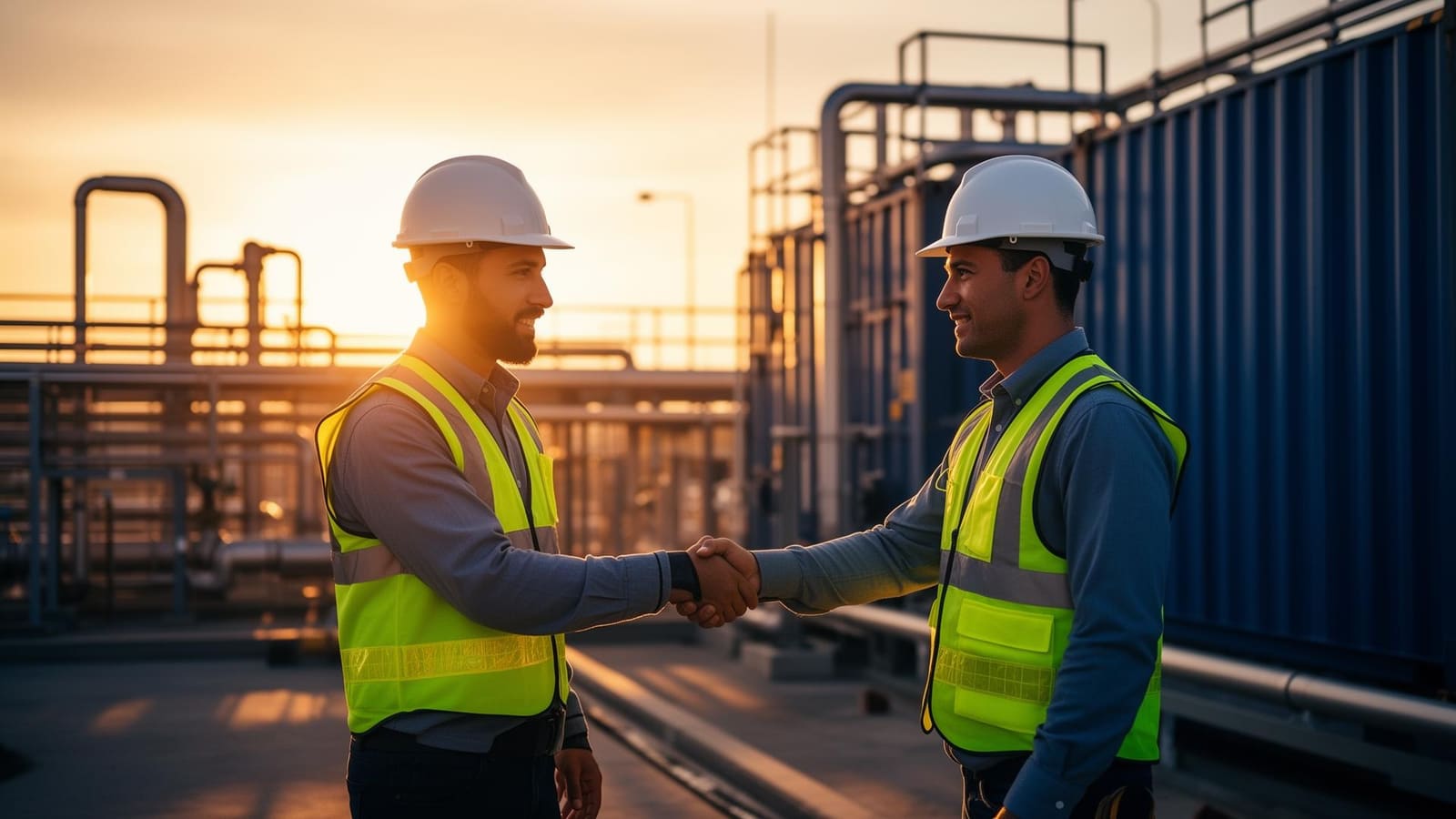 Engineers on site